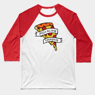 Pizza Tattoo Baseball T-Shirt